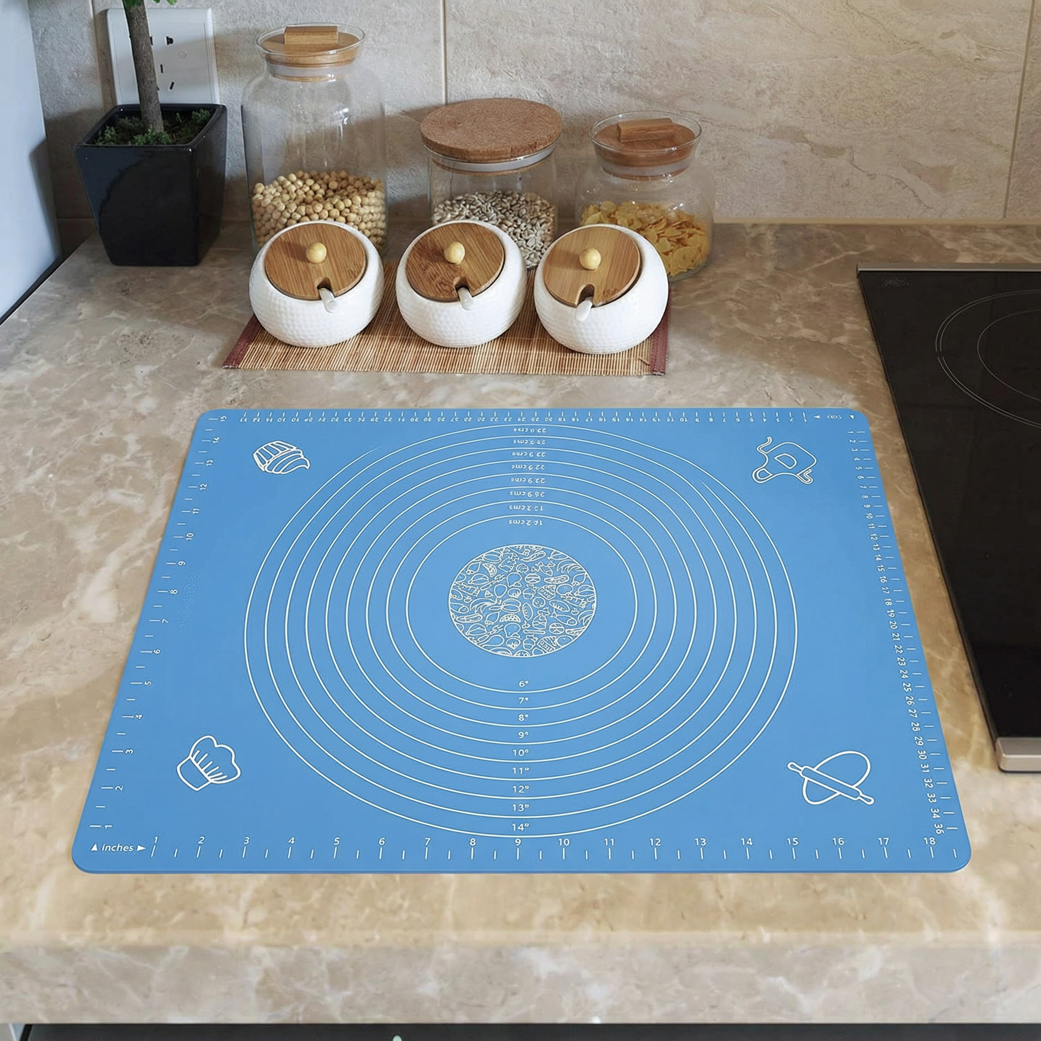 Non-Slip Silicone Baking & Dough Rolling Mat