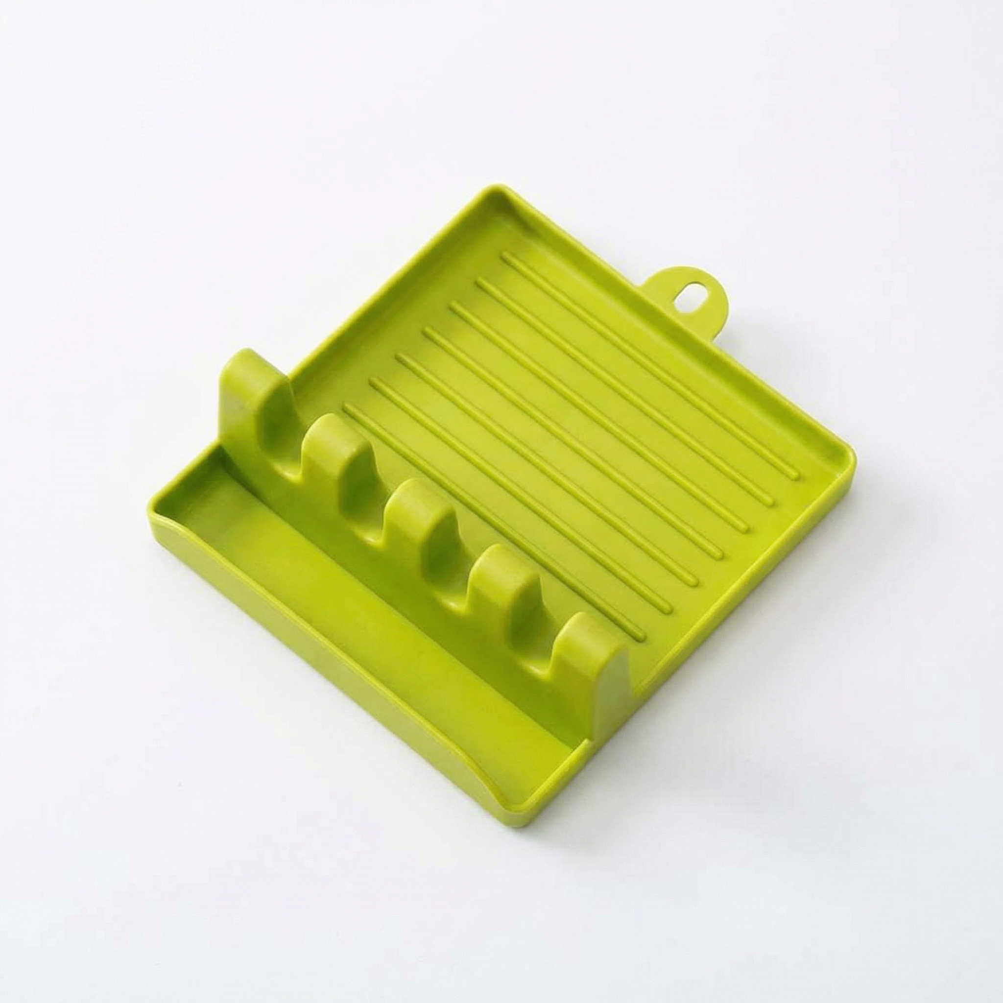Multi-Slot Kitchen Utensil & Lid Holder with Drip Tray – Compact Counter Organizer