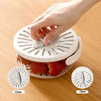 Foldable Vegetable Washing Basket With Drain Lid (L-22 cm)